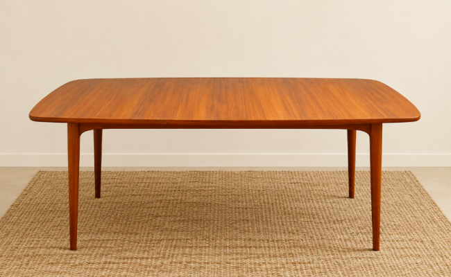 Table à manger comprenant 2 allonges centrales – L 165 (2,49m) xP90 x H73 cm – 1550 €